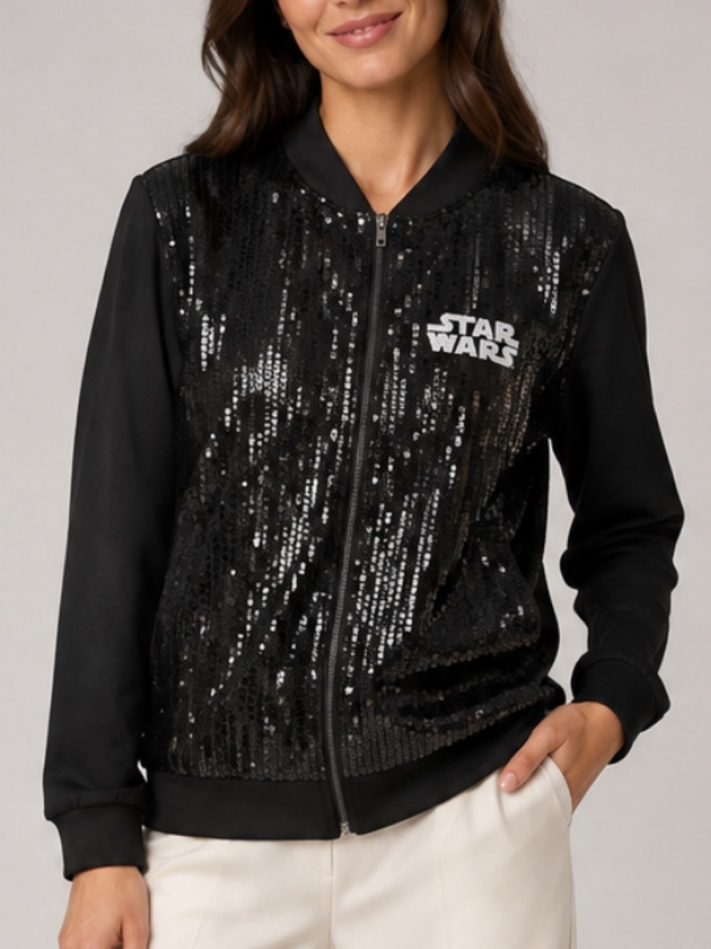 Disney Parks Star Wars Galaxy's Edge Jacket Sequins in Black
